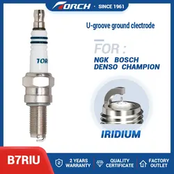 Iridium Candles Torch B7RIU Resistor Spark Plug Compatible with Candle CR7EIX for Raptor 700 Suzuki LTR450