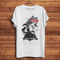 anime JK girl WAIFU POI yuudachi funny t shirt men summer new white casual short sleeve UNISEX ACGN YUDACHI otaku tshirt