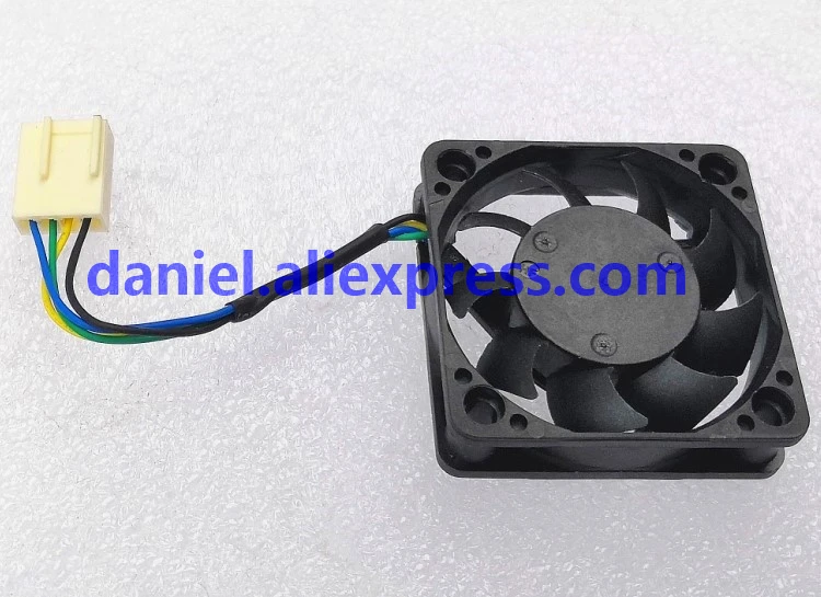 Original EVERFLOW  R124010SH 12V 0.14A  4010  4-wire speed regulation temperature control fan