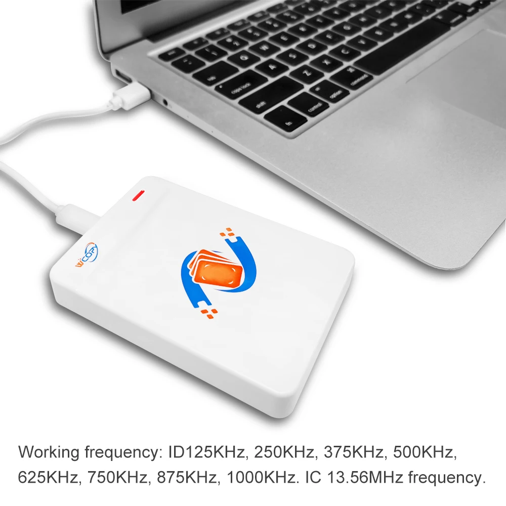 RFID Reader Writer Copier Duplicator 125KHz 13.56MHz Encrypted Programmer USB UID T5577 Key fob Card Support NFC Phone/Wristband