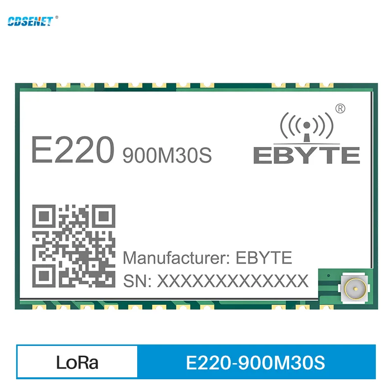 

Беспроводной модуль широкого спектра LLCC68 LoRa 868 МГц 915 МГц E220-900M30S 30 дБм 10 км IPEX/stamp антенна отверстия