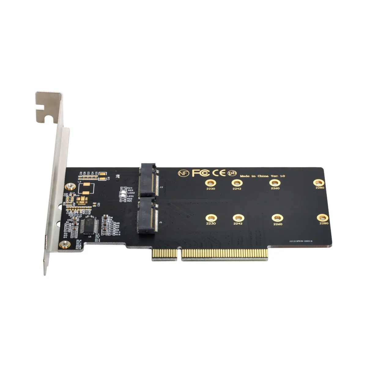 CYSM Chenyang Dual 2X NVME M.2 AHCI to PCIE Express 3.0 Gen3 X8 X16 Raid Card VROC Raid0 Hyper Adapter