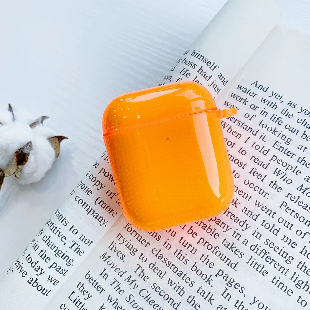 ネオン蛍光色イヤホンケース Apple Airpods 4 3 2 1 ワイヤレス