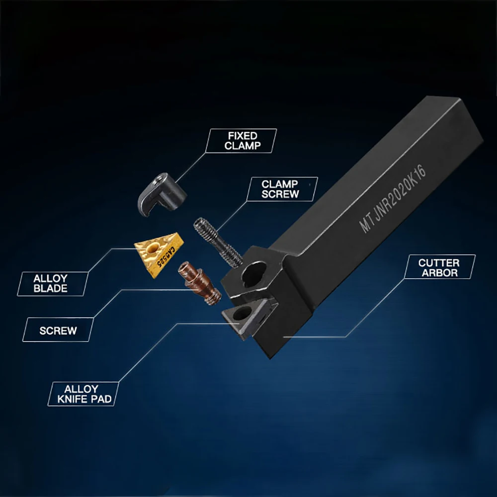 1pc MDJNR1616H11 MDJNR2020K11 MDJNR2525M11 MDJNR3232P15 93 Degree CNC External Turning Tool Holder