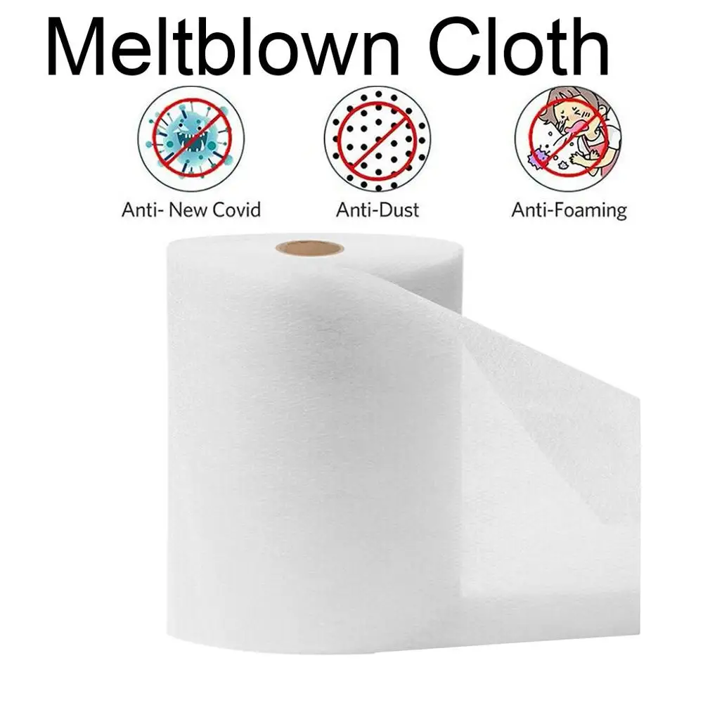 Syunss 20M/10M Disposable Meltblown Cloth Meltblown Nonwoven Mask Filter Fabric for Mask Filtering Layer Application Breathable