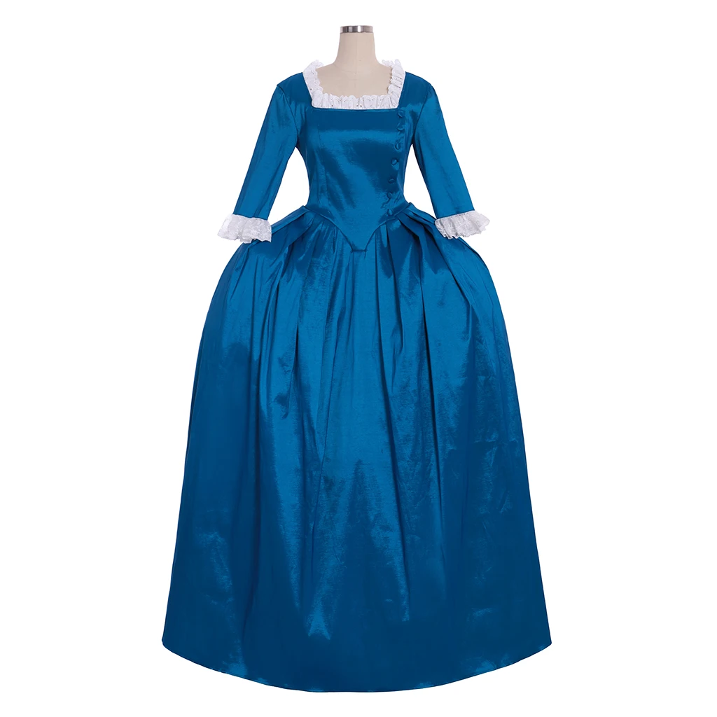 

Cosplaydiy Marie Antoinette Dress Rococo Dress Inspired From Musical Hamilton Performance Angelica Blue Dress Eliza Costume L320