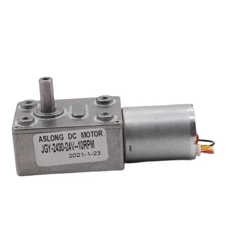 

low noise 12V 370 Brushless right angel worm gear motor 24v micro 370 brushless dc motor kit metal gearbox motor holder JGY-2430