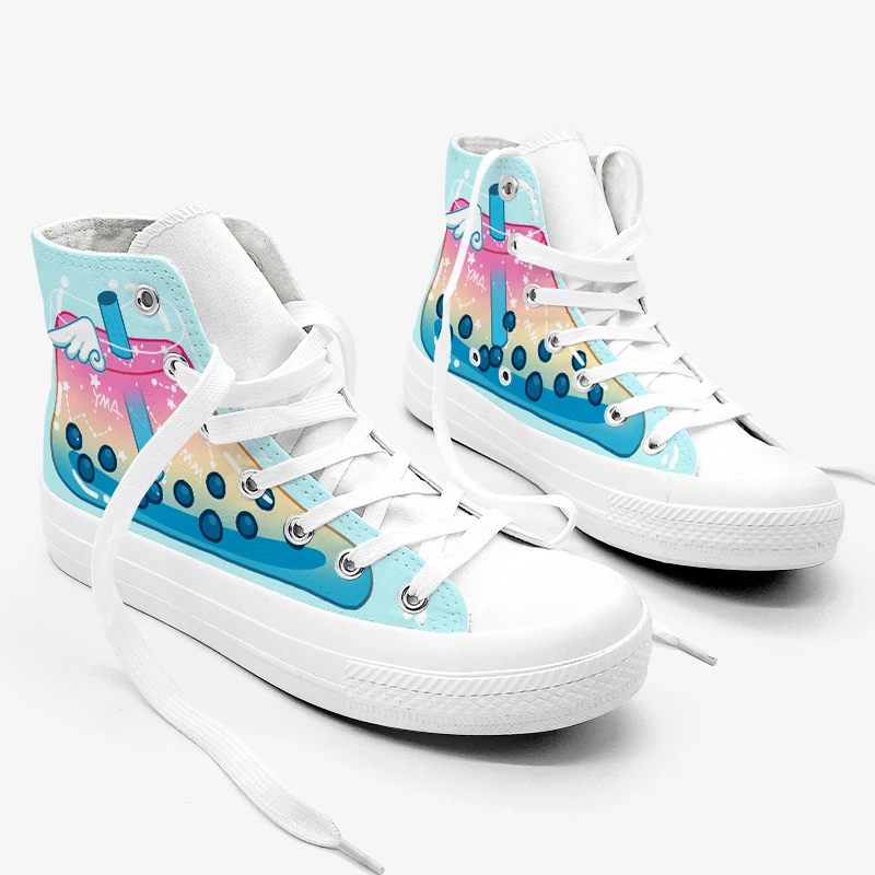 Amy and Michael Original Design Fashion Women Sneakers Colorful Hand Painted Canvas Shoes Students Chic Casual Vulcanized Shoes