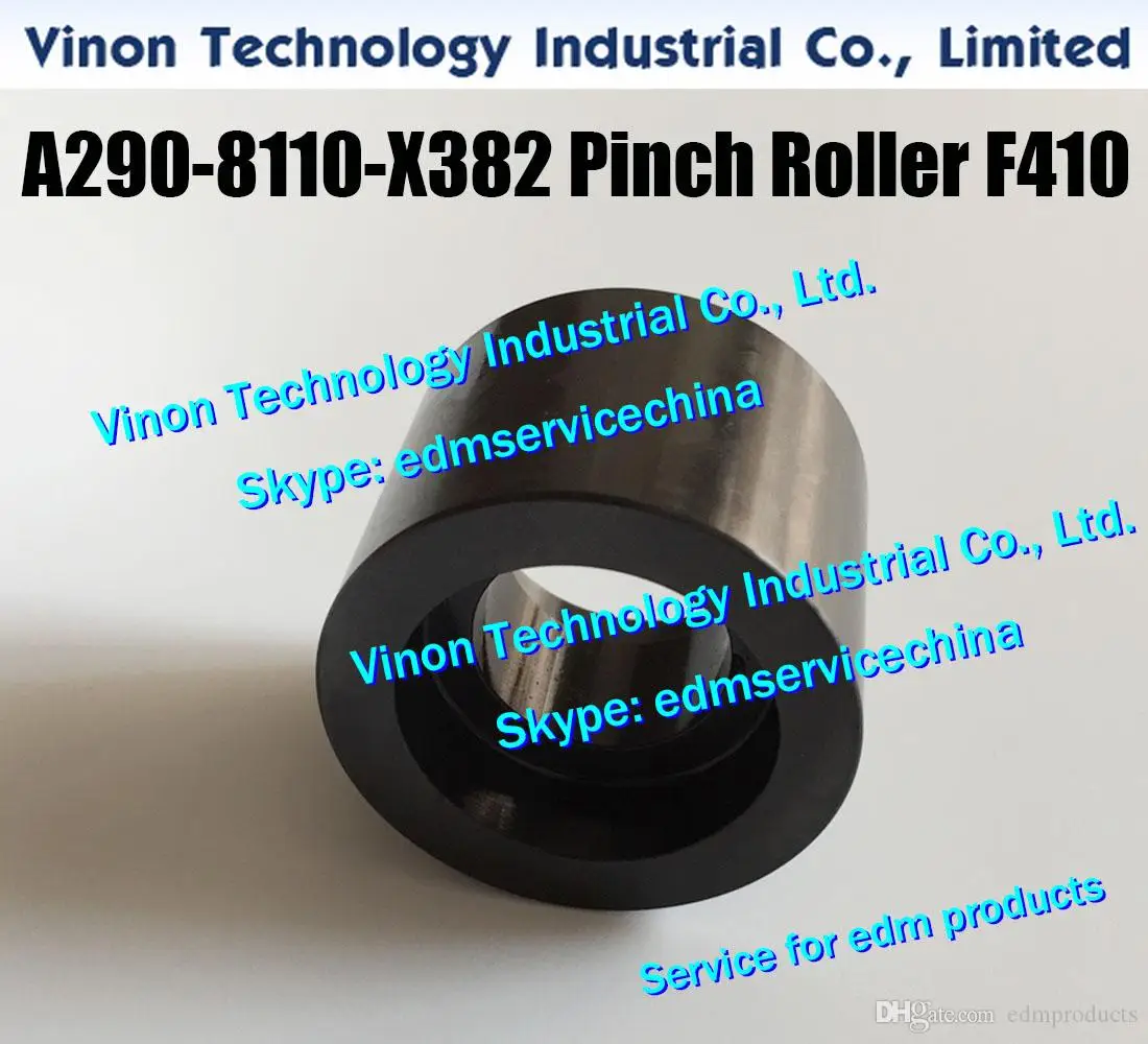 A290-8110-X382 edm Pinch Roller (Black Ceramic+SUS) F410 Ø40x28x30mm Feed section for Fanuc C A2908110X382,A290.8110.X382 edm