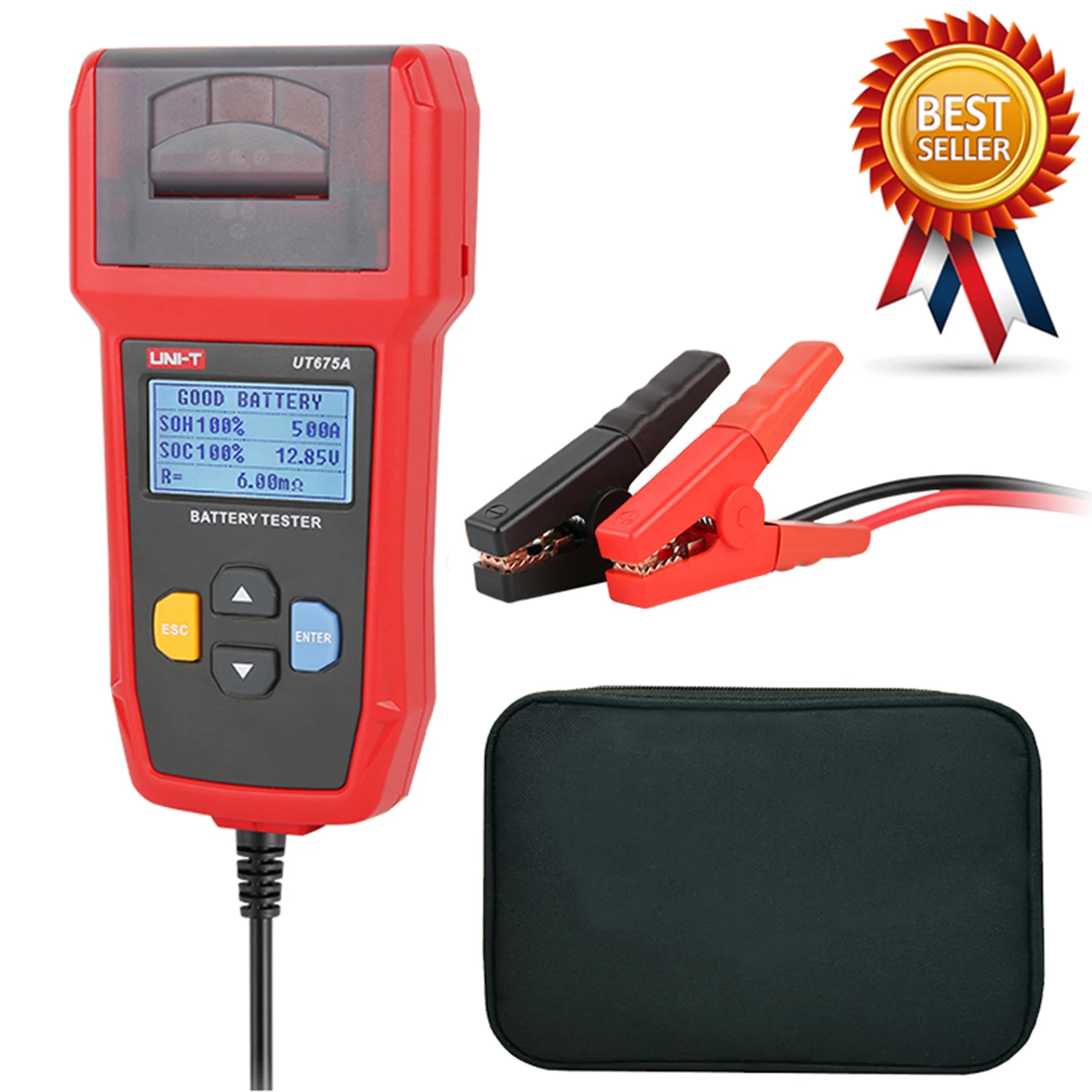

UNI-T UT673A UT675A Car Battery Tester Charger Analyzer 12V 24V Voltage Battery Test Car Battery Tester Charging Scanner Tool.