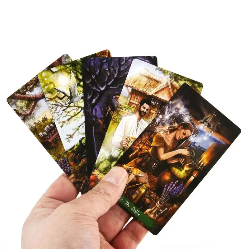 78pcs The Green Witch Tarot Cards Deck Party Board Game Oracle Playing Card