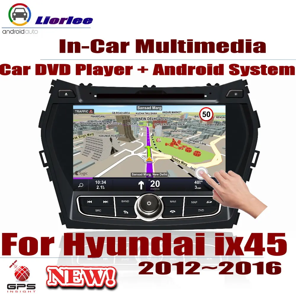 

Автомобильный мультимедийный DVD-плеер для Hyundai ix45 2012-2016 с IPS ЖК-экраном и GPS-навигацией, система Android, радио, аудио, видео, стерео, 2din