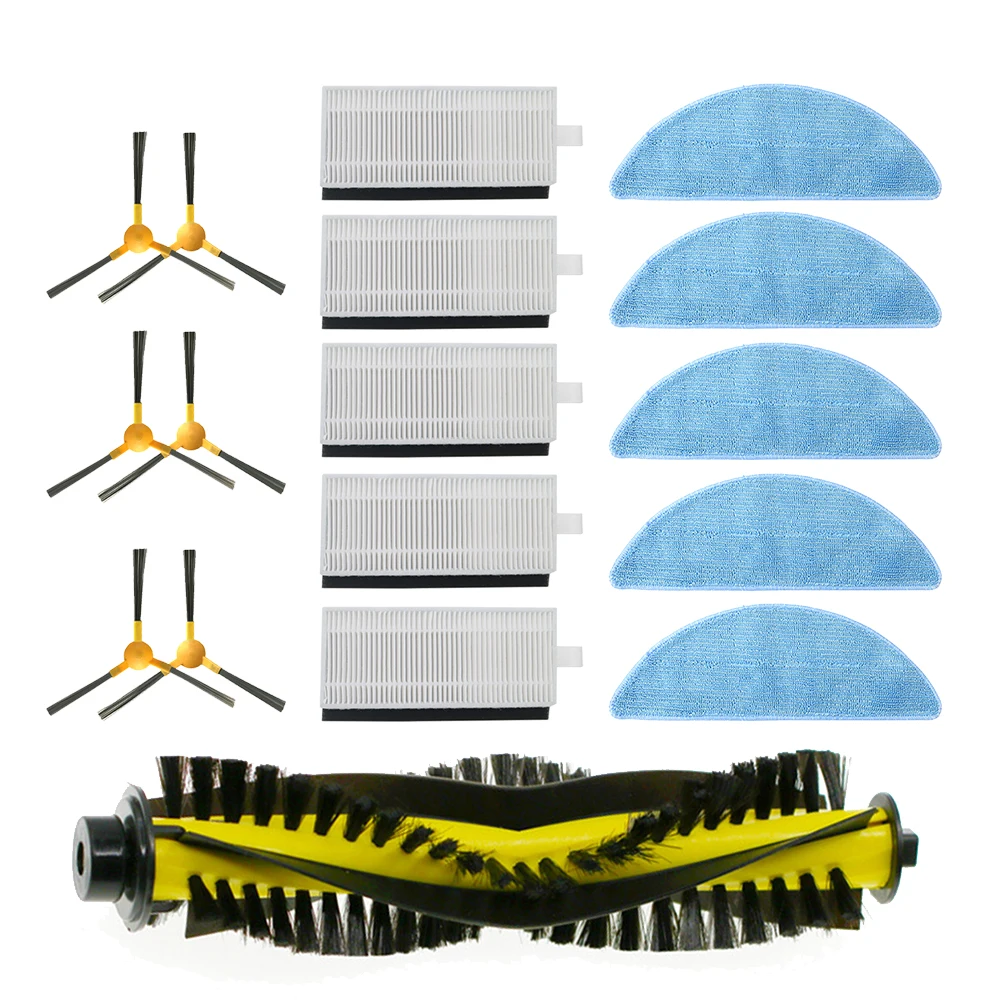 Side brush + Filter + Mop + Roller Brush For NEATSVOR X500/X600 Tesvor T8 M1 S6 Robot Vacuum Cleaner accessory Replacement Kit