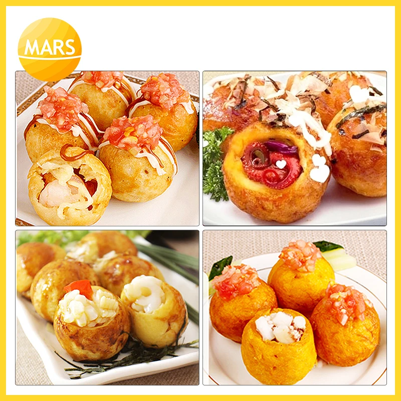 ใหม่เกาหลีอาหารรูปวาฟเฟิล Baker Non-Stick Wafle PAN 16 หลุม Octopus Balls MINI วาฟเฟิลเค้ก maker 220 V 110 V