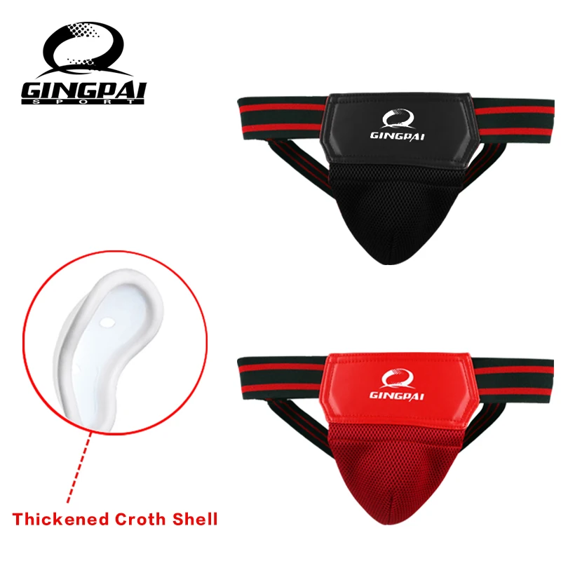 Adult Male Sanda Crotch Guard Protector Taekwondo MMA Groin Protector Kick Boxing Protection Guard Men Jockstrap