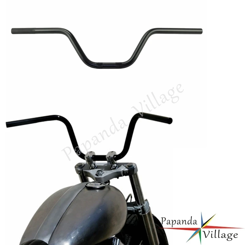 Papanda Motorcycle Black Aluminum 13cm Rises Bars 7/8\