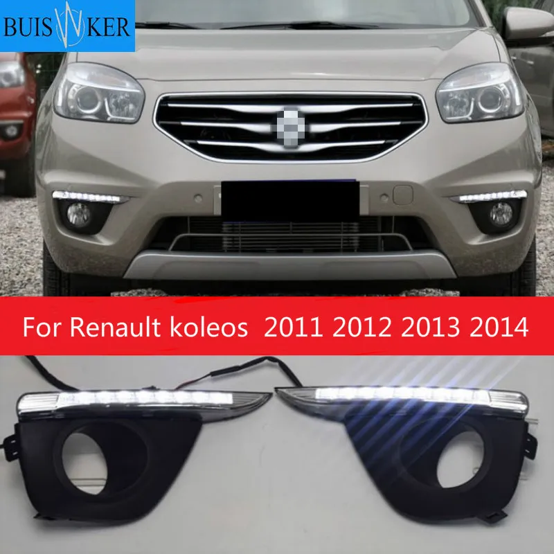 

1Set For Renault koleos 2011 2012 2013 2014 driving LED DRL Daytime Running Light Warning Light Super Brightness Car Accessories