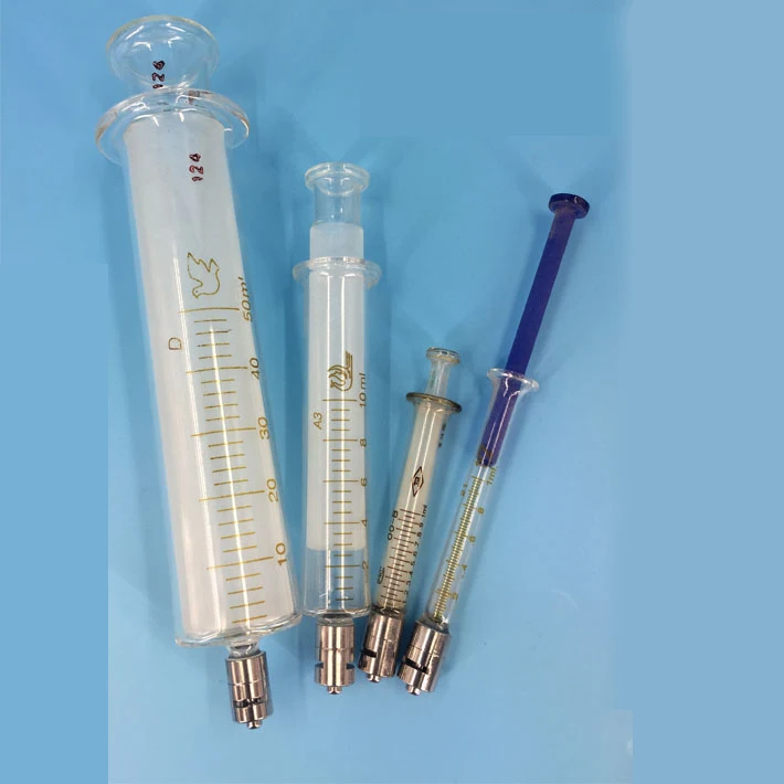 Glass Syringes Ruhr Copperhead For Injection Glass Sampler Luer Glass Injector 1ml/2ml/5ml/10ml/20ml/30ml/50ml/100ml