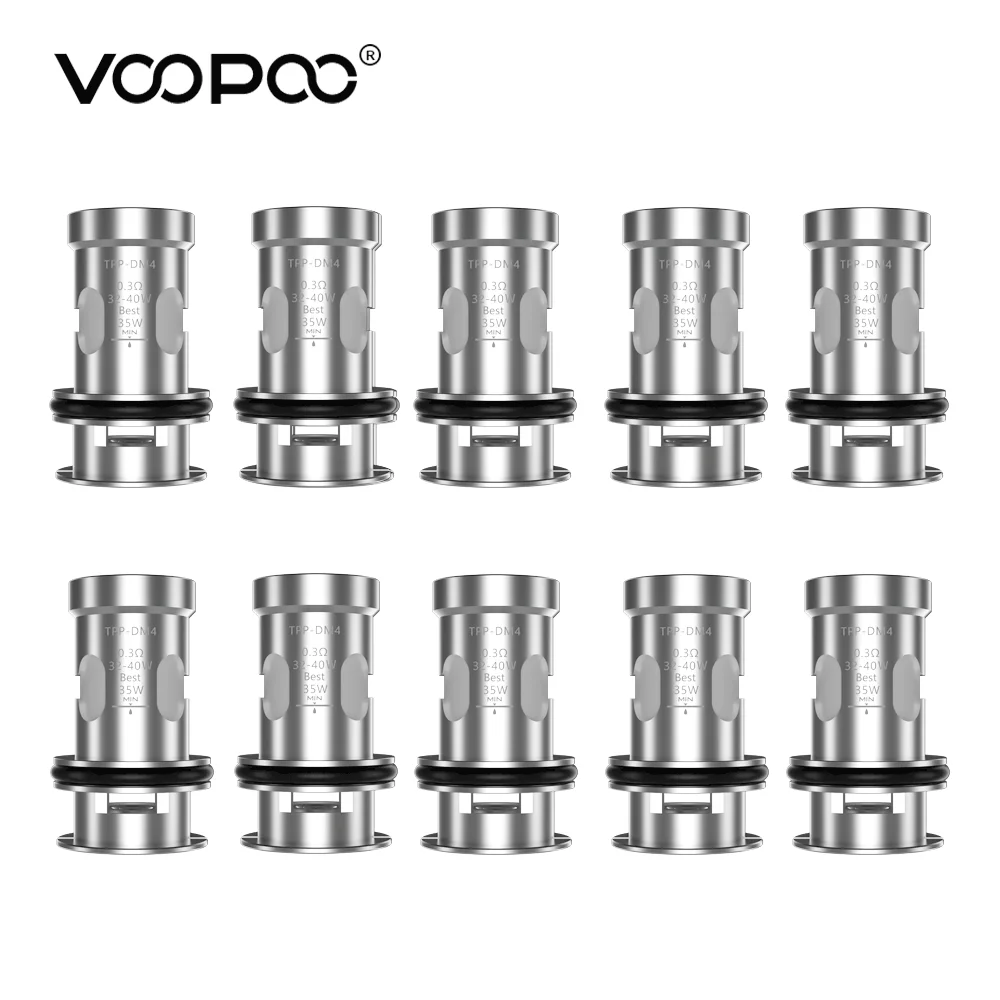 VOOPOO TPP DM4ตาข่าย Coil 0.3ohm ความต้านทาน RDL 32-40W Fit VOOPOO ลาก3ลาก X S Pro ลาก X Plus TPP Pod ถัง Vape E-Cigarette
