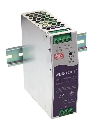 

WDR Track Switching Power Supply WDR-120-12 120W | 12V | 180-550VAC/254-780VDC