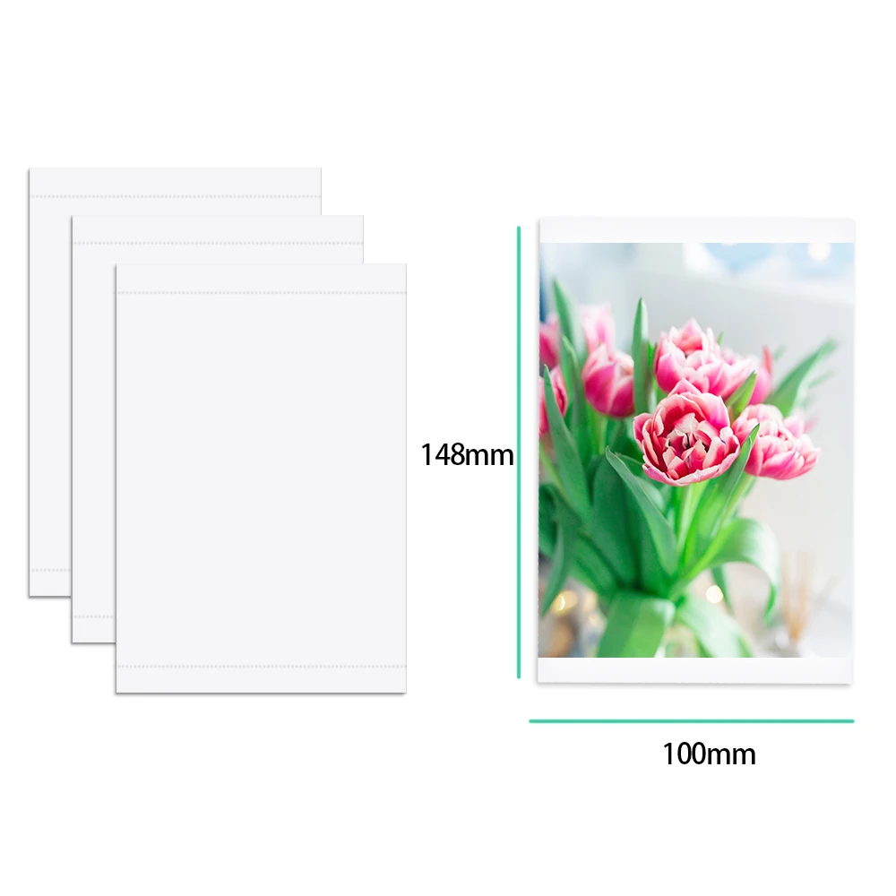 A ABCOLOR Ink Paper KP 108IN KP 36IN 6inch Compatible for Canon Selphy Photo Printer CP1200 CP1300 CP910 CP900 Photo Printer