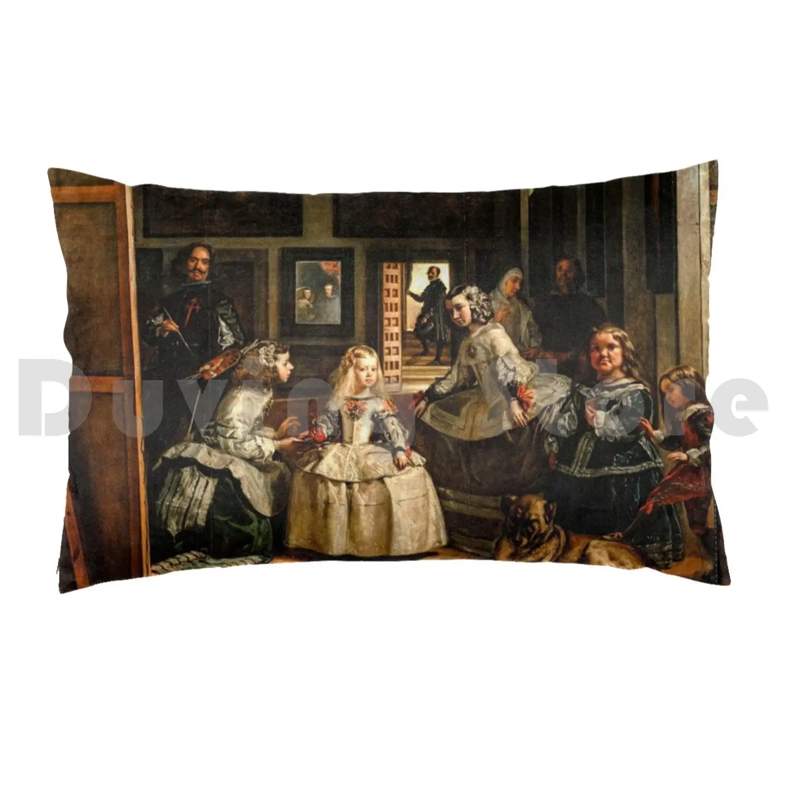 Las Meninas Pillow Case DIY 50*70 Las Meninas Las Meninas Diego Velázquez Diegovelázquez Velázquez Painter