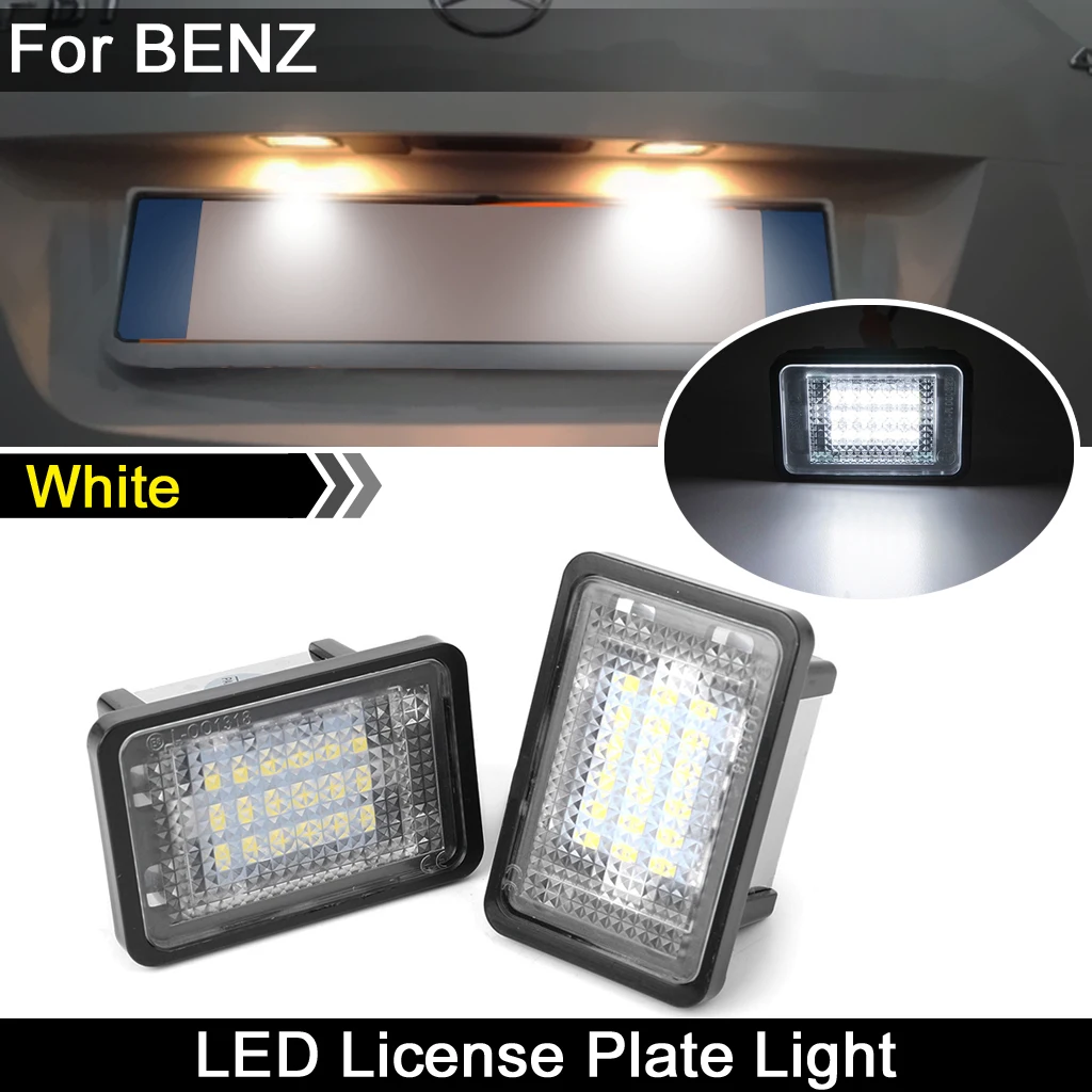 For Benz GLK-Class X204 GLK200 GLK250 GLK300 GLK350 2007-2013 High Brightness White LED License Plate Light Number Plate Lamp