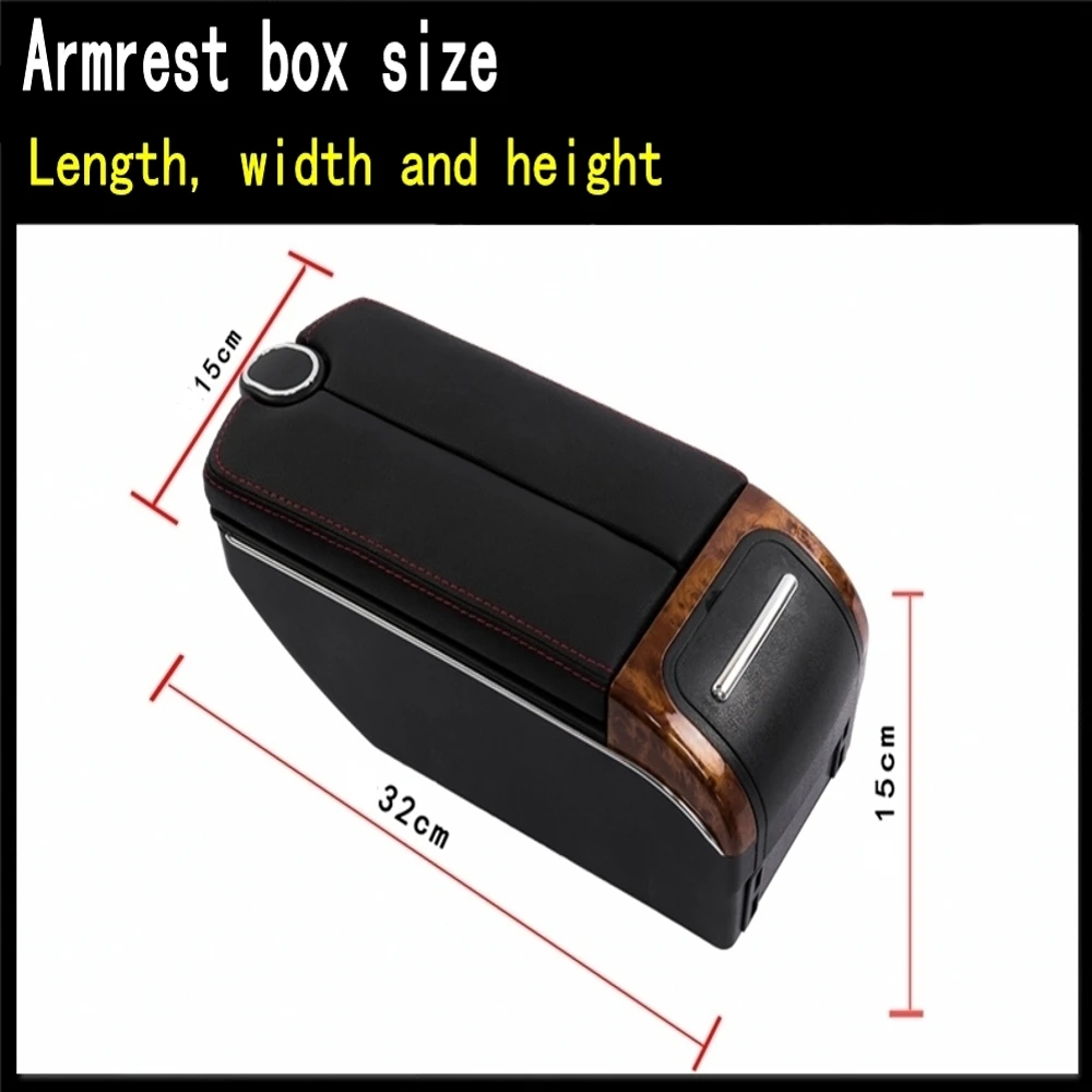 Car Ford Focus 2 MK2 Armrest box storage box central container Store content box auto interior accessories elbow rest with usb