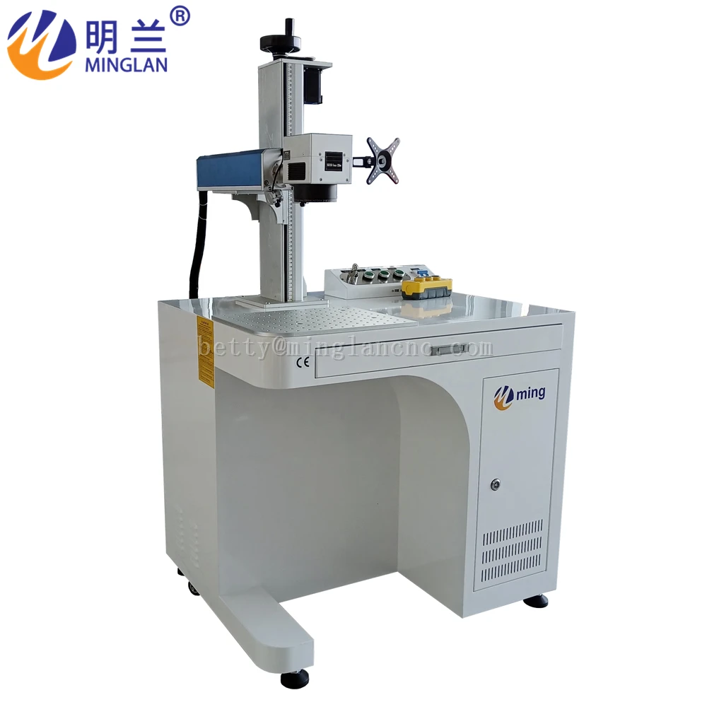 20W Raycus JPT MAX Fiber Laser Marking Machine 110 150 200mm Lens Optional Rotary