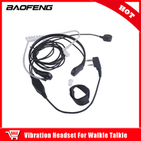 Throat Microphone K-Port Throat Vibration Headset For BaoFeng Walkie Talkie UV-5R UV-B5 UV-B6 BF-888S Two Way Radio