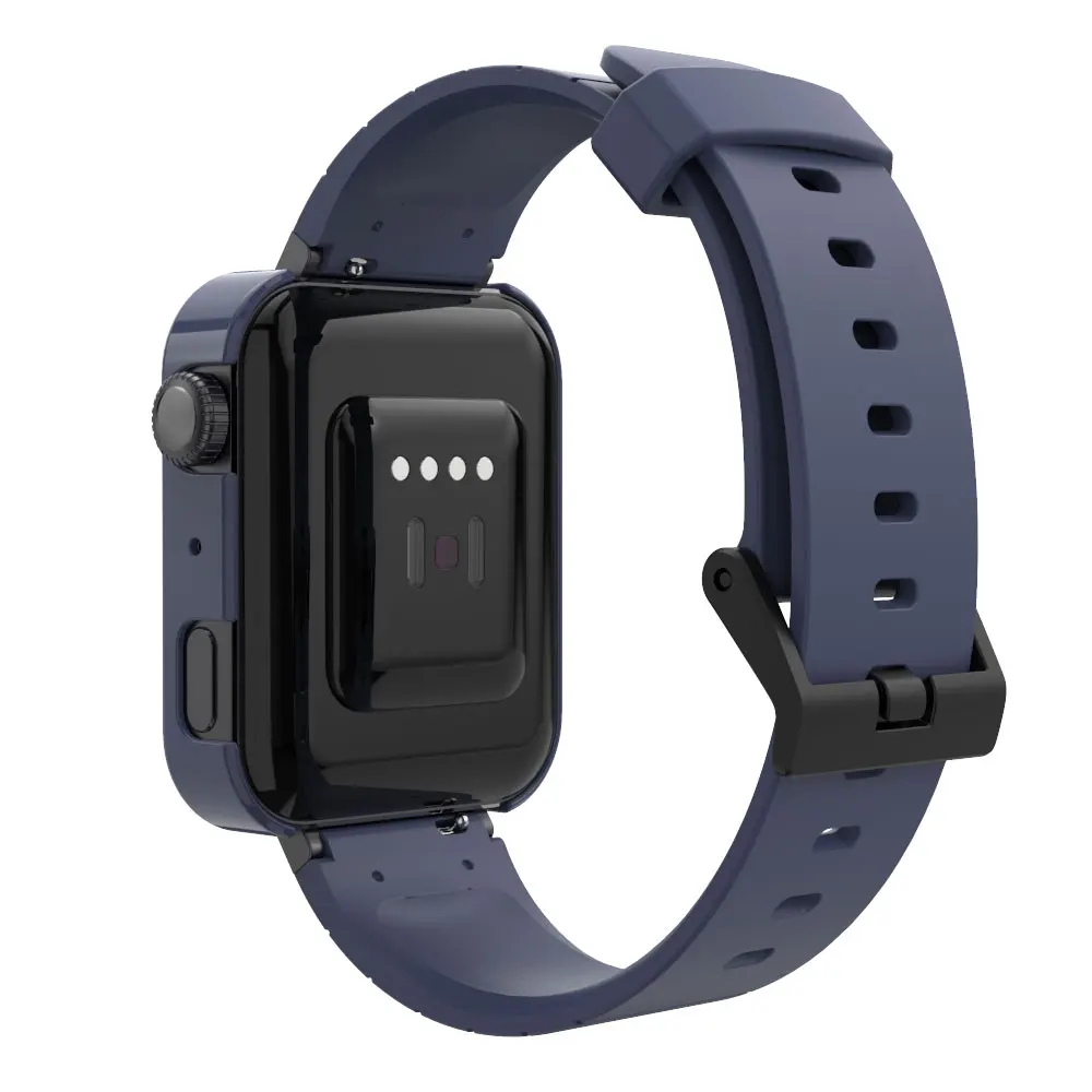 Voor Xiaomi Mi horlogeband en beschermhoes Siliconen slimme polsbandjes Vervangingsarmband Beschermende bumper voor Mi Watch