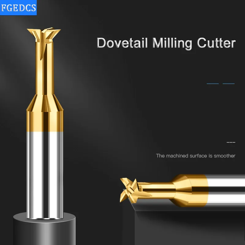 Fresa a coda di rondine in metallo duro utensile CNC 45 60 75 gradi 0.8mm 10mm 4 12mm 16MM utensile di lavorazione in acciaio al tungsteno per fresa in metallo