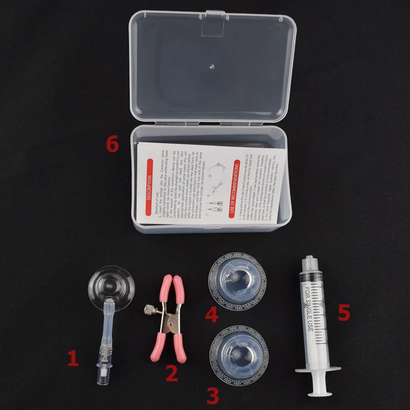 Nipple Aspirator Puller Shaper Feeding Sucking for Flat Inverted Nipples Niplette Attractor Treatment Redress Correction