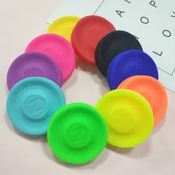 10 Different Colors Mini Beach Flying Disk For Outdoor Sports Silicone Balance Disc Decompression Toys Play Beach Sports Toys