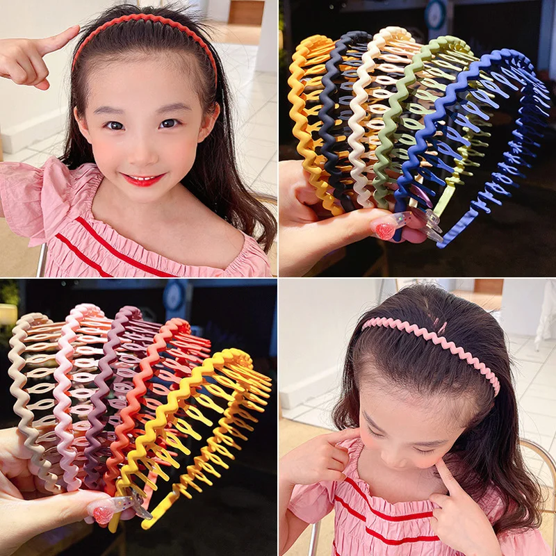 Men Women Unisex Hair Comb Zigzag Band Notched Headband Sport Headband Hairband Fashion Anti-slip Hairband For Face Washing