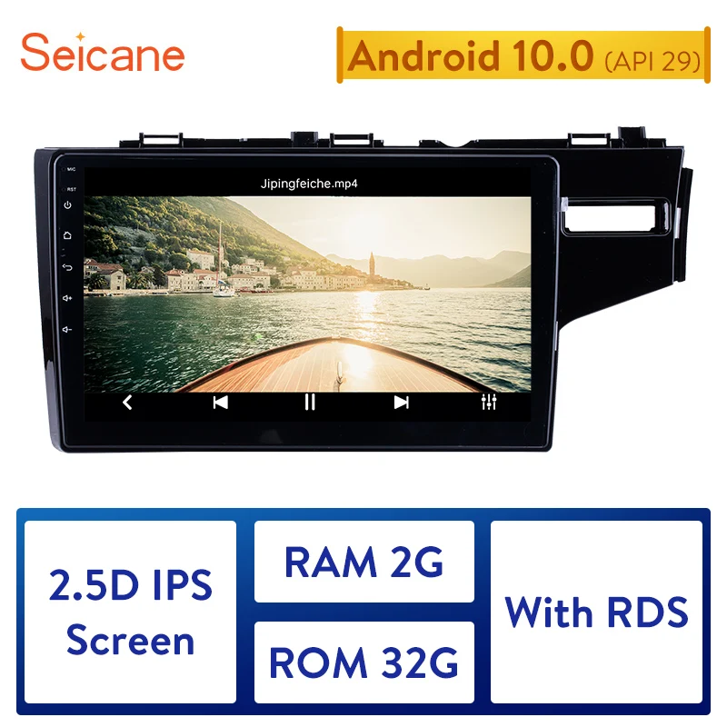 Seicane GPS Autoradio HD Touchscreen Car Radio Audio Android 13 for 2014 2015 HONDA JAZZ/FIT (RHD) support Carplay DAB+