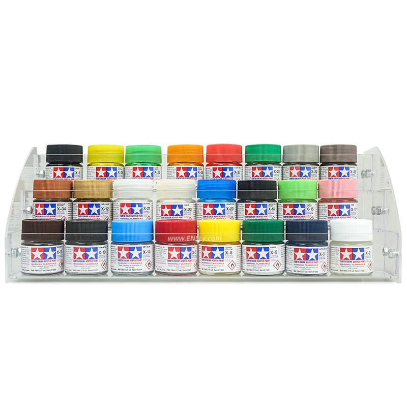 10ml Tamiya Water-Soluble Acrylic Paints X25-X35 Gross Colors Pigment DIY Military Tank Ship Plane Soldier Model  Building Tool