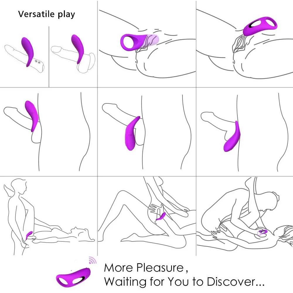 Wibrujący Penis pierścień mężczyźni Cockring łechtaczka stymulować wibrator opóźniony przedwczesny wytrysk pierścienie dorosłych zabawki erotyczne