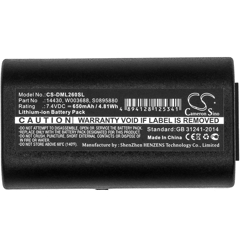 Cameron Sino 650mAh battery for DYMO 260P,280,PnP,LabelManager 260,LabelManager 280,LabelManager 260P, For 3M PL200