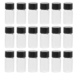 20pcs Reagent Bottles Laboratory Sealing Bottle 3ml Sampling Bottles with Lids