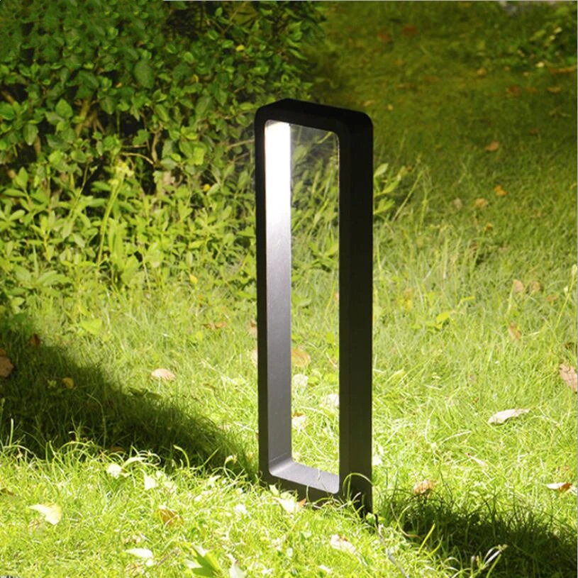 

12W LED Garden Pillar Lawn Light Villa Park Stand Post Lawn Lamps Outdoor Landscape Pathway Patio Lawn Bollard Light