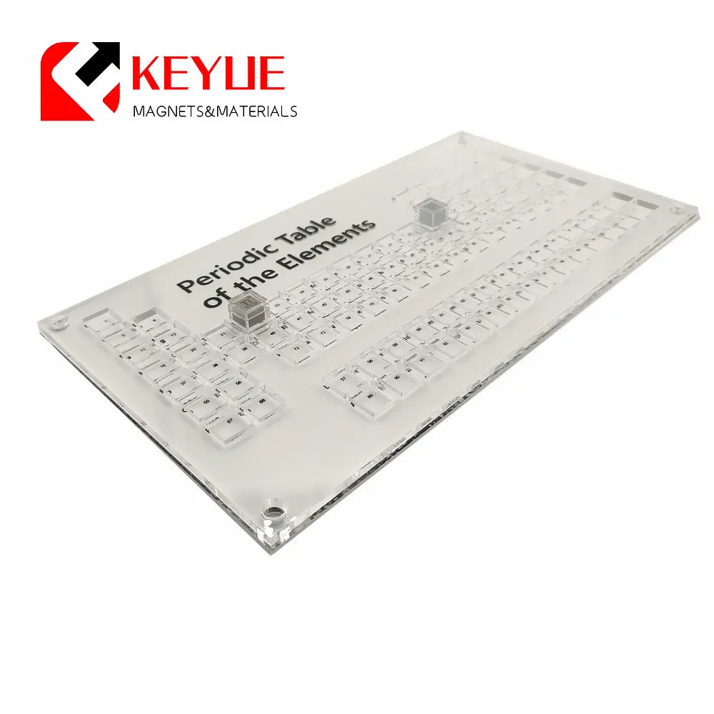 Custodie acriliche per la raccolta di cubi di elementi da 10mm scatole trasparenti di piccole dimensioni 14mm per cubi di scatole di elementi da 10mm