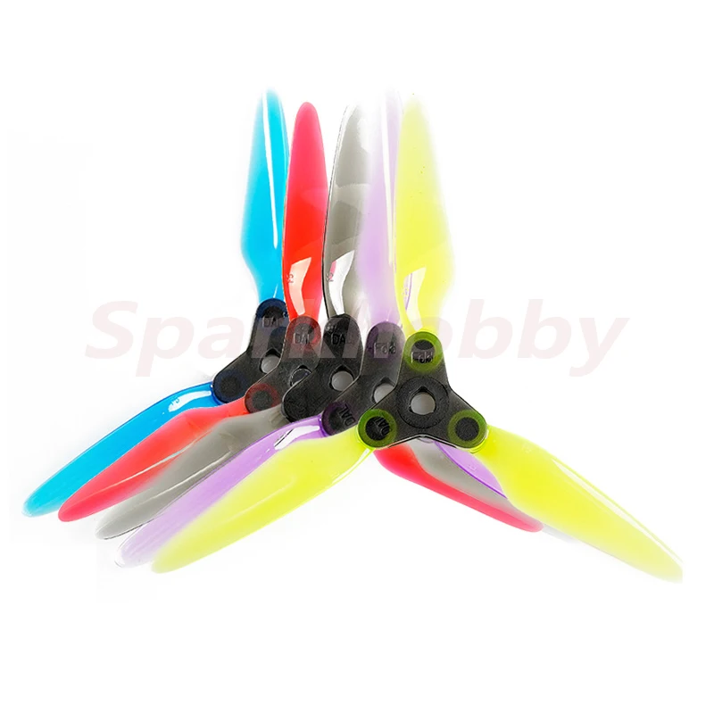 12PCS/2Pairs Brand New DALPROP Fold 5.1inch propeller 5.1x4.75 3-balde CW CCW DIY Portable Foldable prop for RC FPV Racing Drone