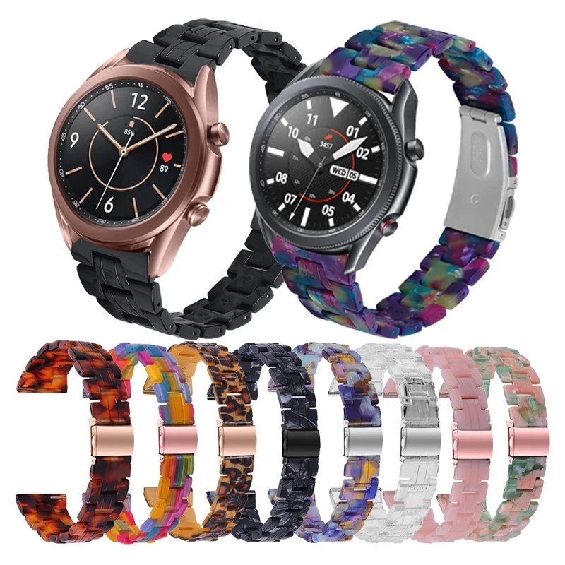 Bracelet de montre pour Samsung Galaxy Watch, 42mm Active2 40 44 Amazfit Bip GTR 20mm, bracelet Transparent pour Huawei Watch GT2 42 Correa