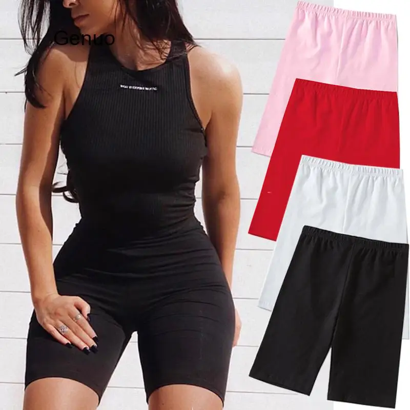 

Summer Fashion Shorts Women Sexy Biker Shorts Fitness Korean Casual Sexy Short 4 Color Athleisure Cycling Shorts S-XL