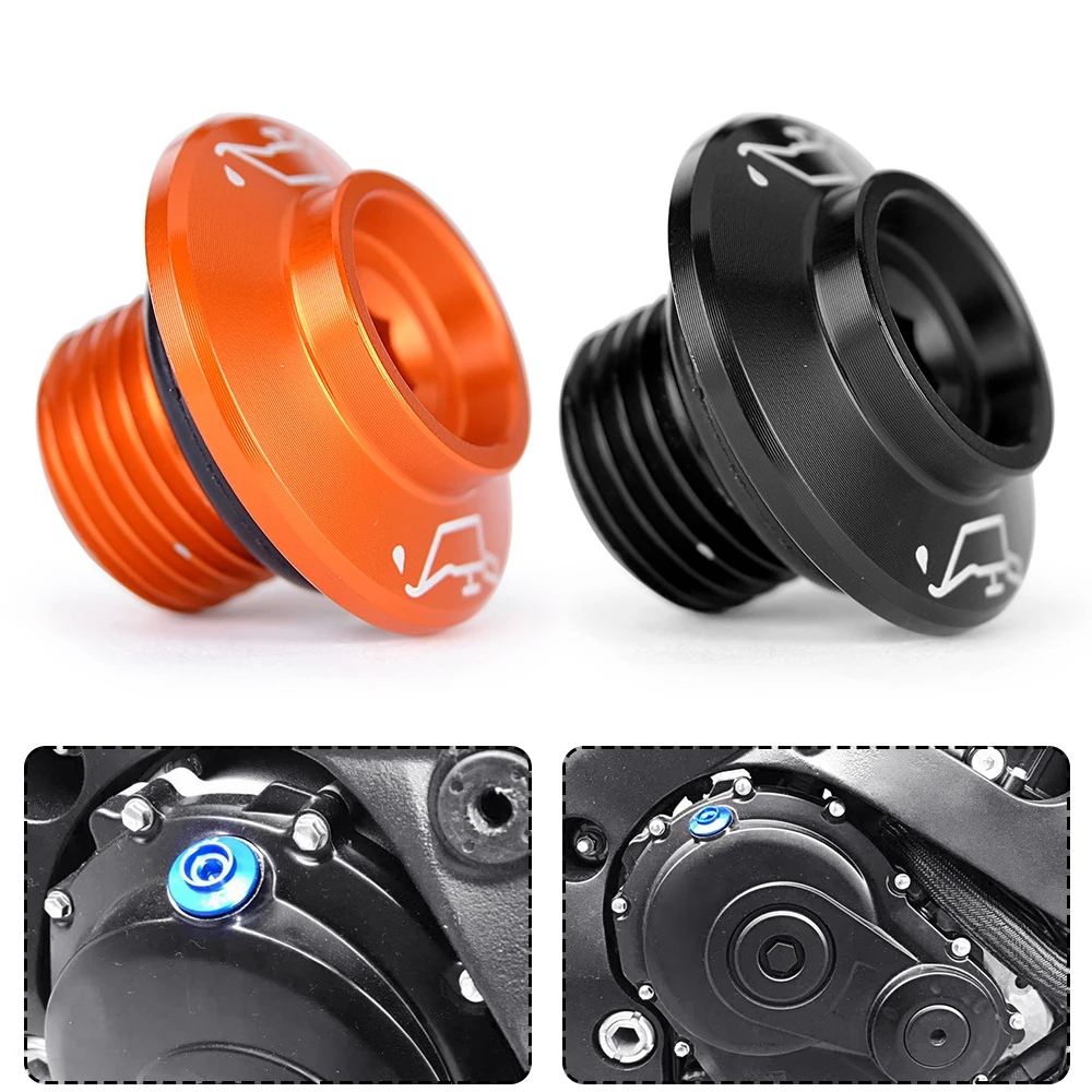 For KTM RC 125 390 DUKE 2014-2019 Motorcycle Crankcase Cap CNC Engine Oil Filler Screw Cover Plug M16*1.5 For KTM Duke 125 200