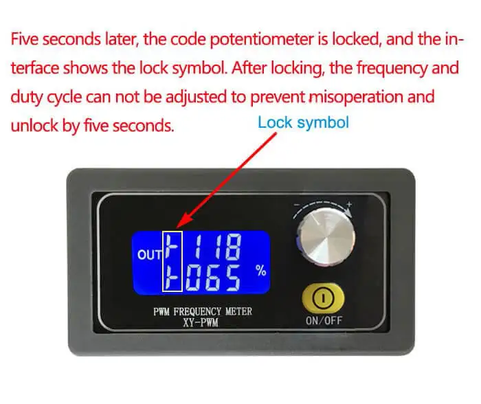 1 Hz-150 kHz XY-KPWM PWM Signalgenerator Pulsfrequenz Arbeitszyklus Einstellbare Modulplatine LCD-Display 1 2 3 Kanal Rechteckwelle – Detail 3