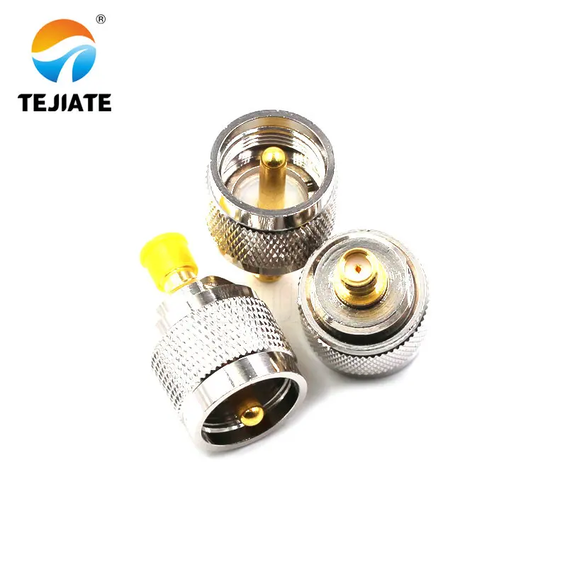 2PCS Interphone Adapter Connector SMA Female To Male Header Feeder Adapter