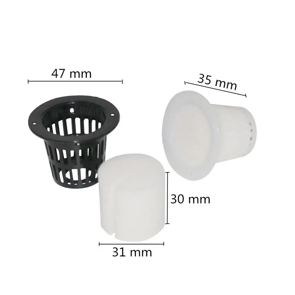 20Pcs Plant Nursery Mesh Cup pots Grow Pot sponge Net colonization vegetable planter growing Basket holder Hydroponic Soilless