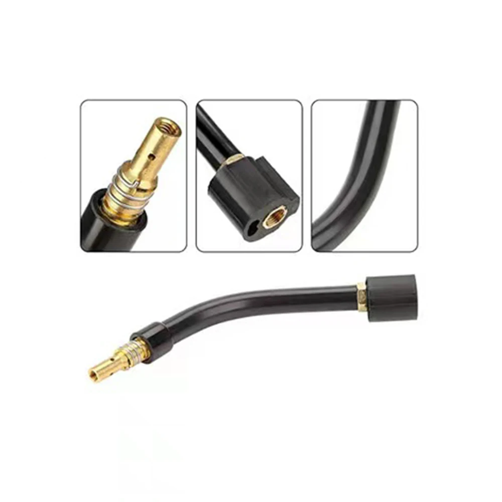 Tubo de pistola de soldar de cuello de cisne Flexible, antorcha de soldadura Mig, consumibles de latón para Binzel 15AK/24KD/25KD/36KD